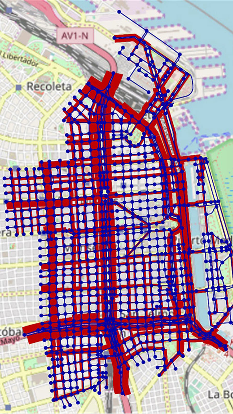 RELEVAMIENTOS DE TRÁNSITO PARA EL MAPA DE RUIDO DE LA CIUDAD DE BS.AS. COMUNAS 1,12 Y 13 - IRV